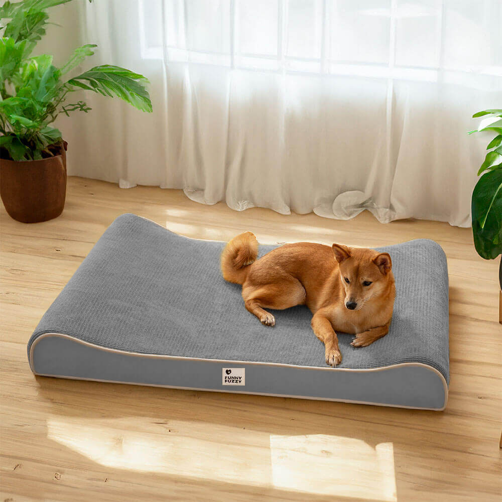 Luxurious Nobility Dog Lounge Chair Orthopedic Dog Bed, Grey - XL