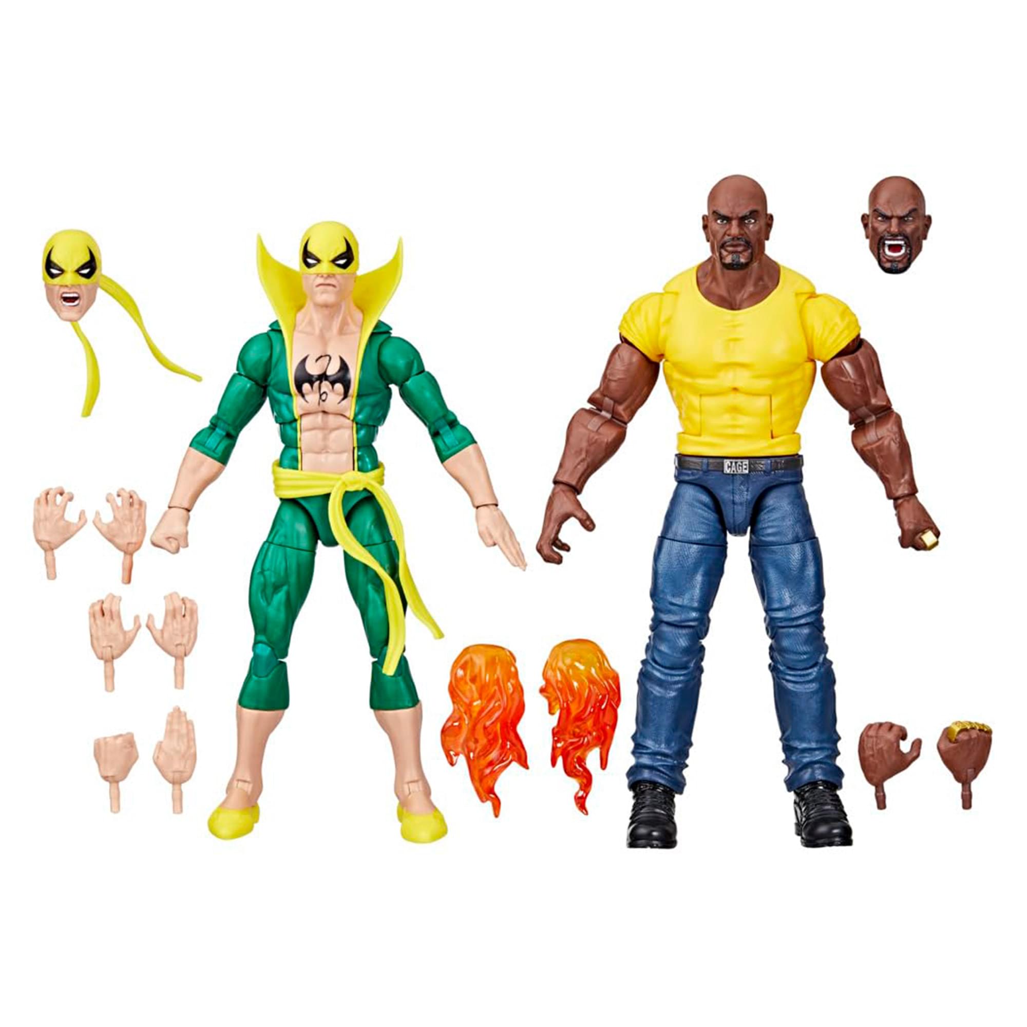 Marvel Legends Iron Fist and Luke Cage 6 Inch Action Figure Set