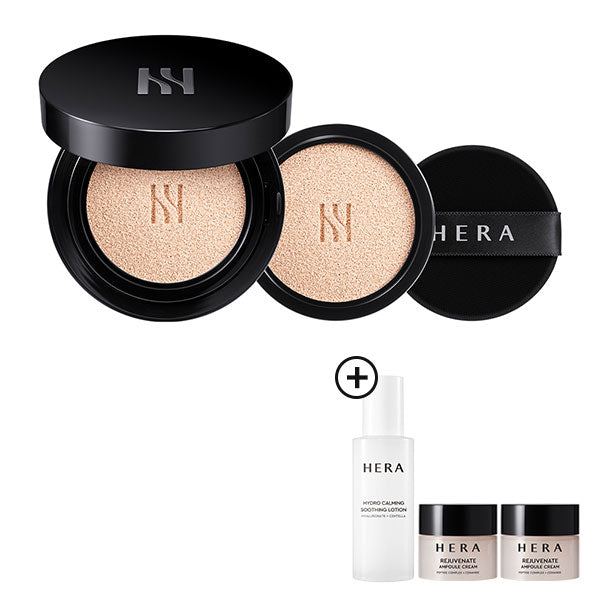 HERA Black Cushion Foundation[15gX2 Duo set(Cushion+Refill)] 17C1 PETAL IVORY _ BLACK CUSHION