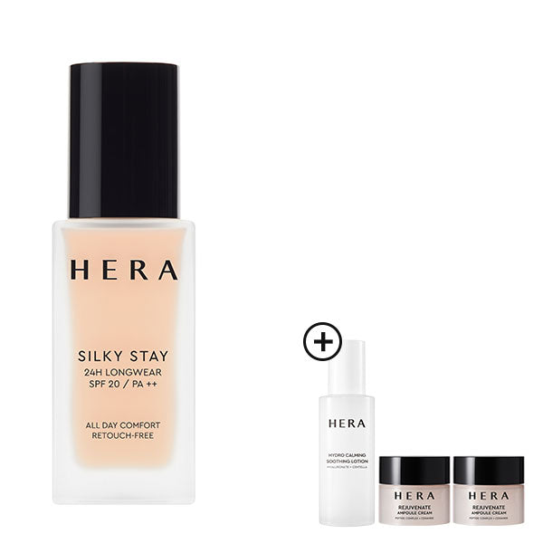 HERA Silky Stay Foundation 24h Longwear 17C1 PETAL IVORY _ SILKY STAY
