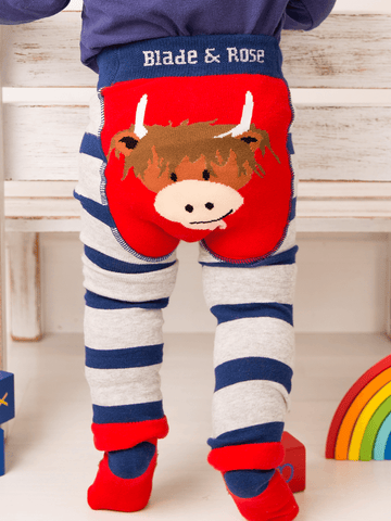 Blade & Rose Hamish Highland Cow Leggings 0-6 Months