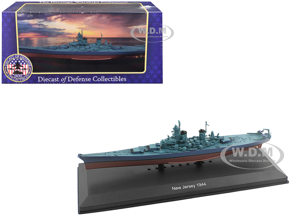 USS New Jersey (BB-62) Battleship (1944) 1-1100 Diecast Model by Diecast of Defense Collectibles