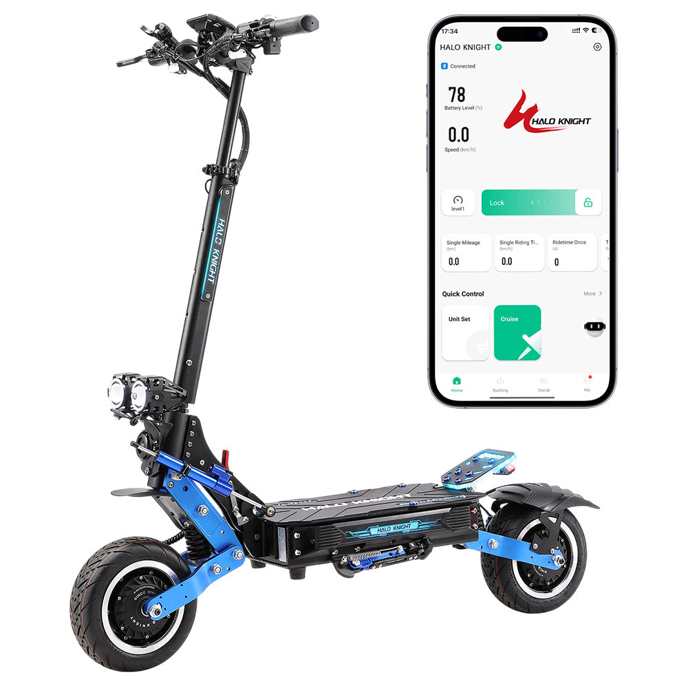 Halo Knight T108 Pro Electric Scooter 2025 Version Dual Motor 95km-h