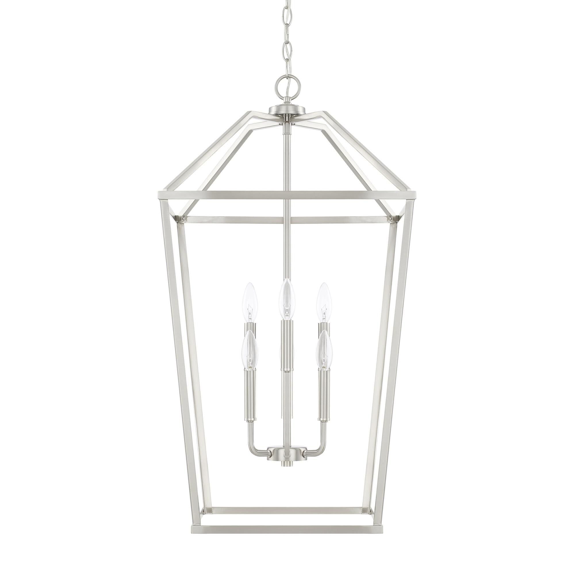 Homeplace by Capital Lighting Fixture Company 17 Inch Cage Pendant - 522761BN - Transitional