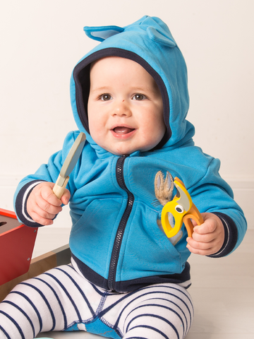 Blade & Rose Peter Rabbit Blue Hoodie 0-6 Months
