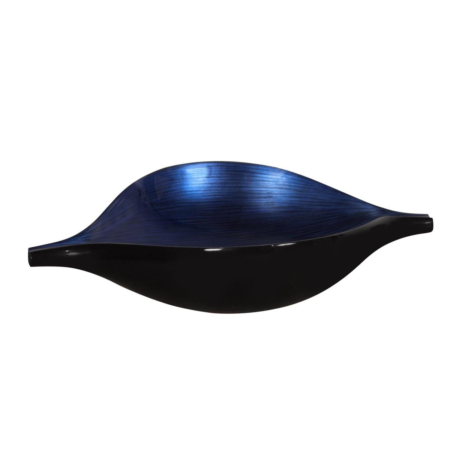 Howard Elliott Collection Cobalt Blue Wood Vase-Urn Cobalt Blue Wood - 22110 - Modern Contemporary