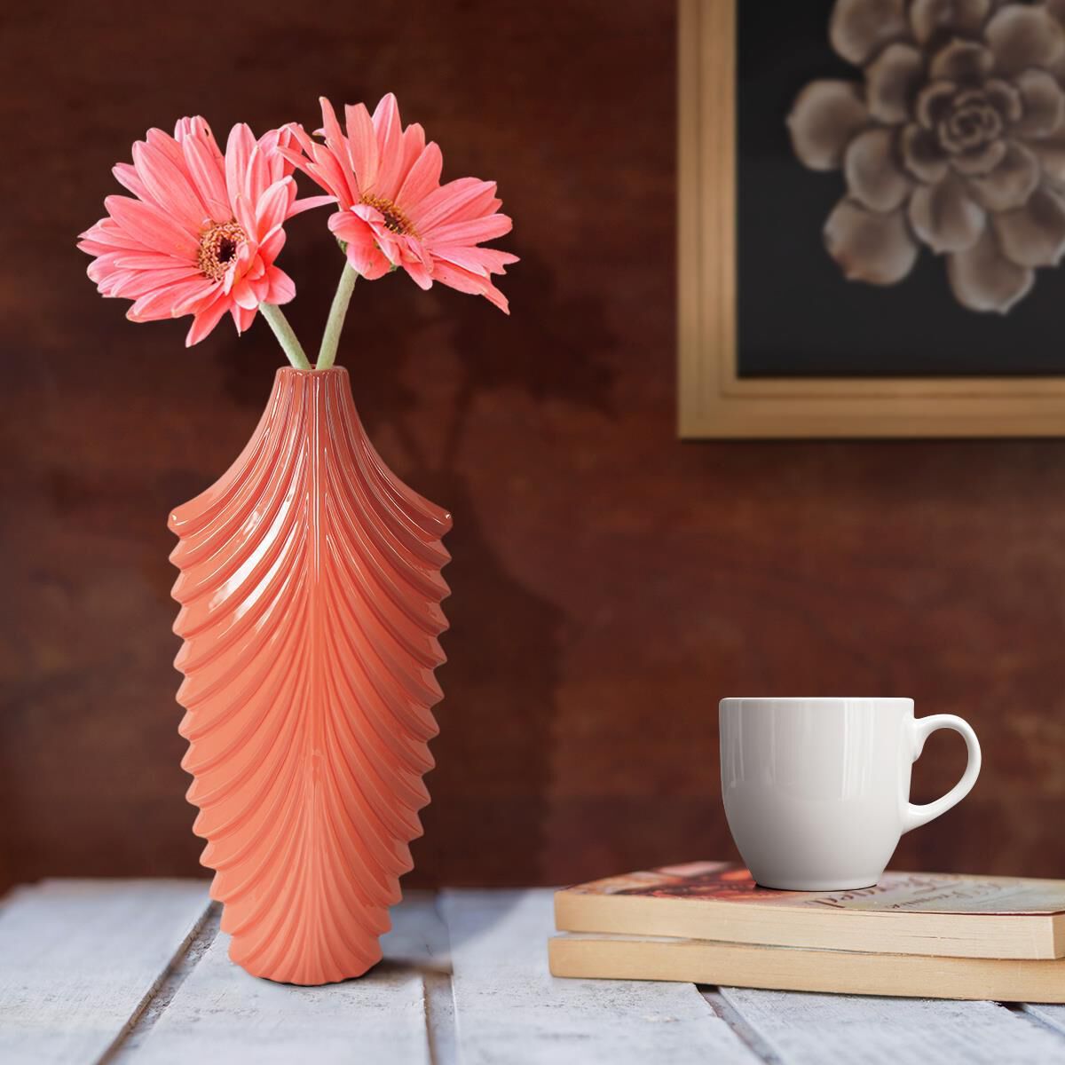 Howard Elliott Collection Coral Reef Vase-Urn Coral Reef - 34255 - Modern Contemporary