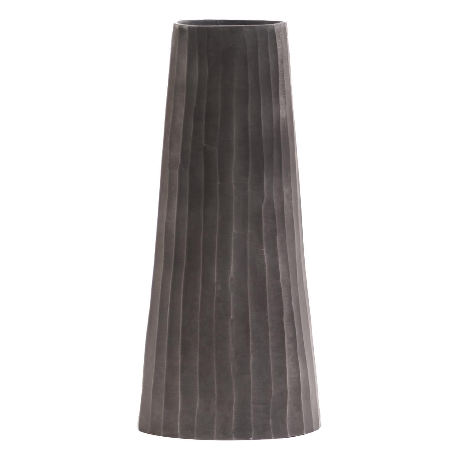 Howard Elliott Collection Chiseled Metal Vase-Urn Chiseled Metal - 35041 - Transitional