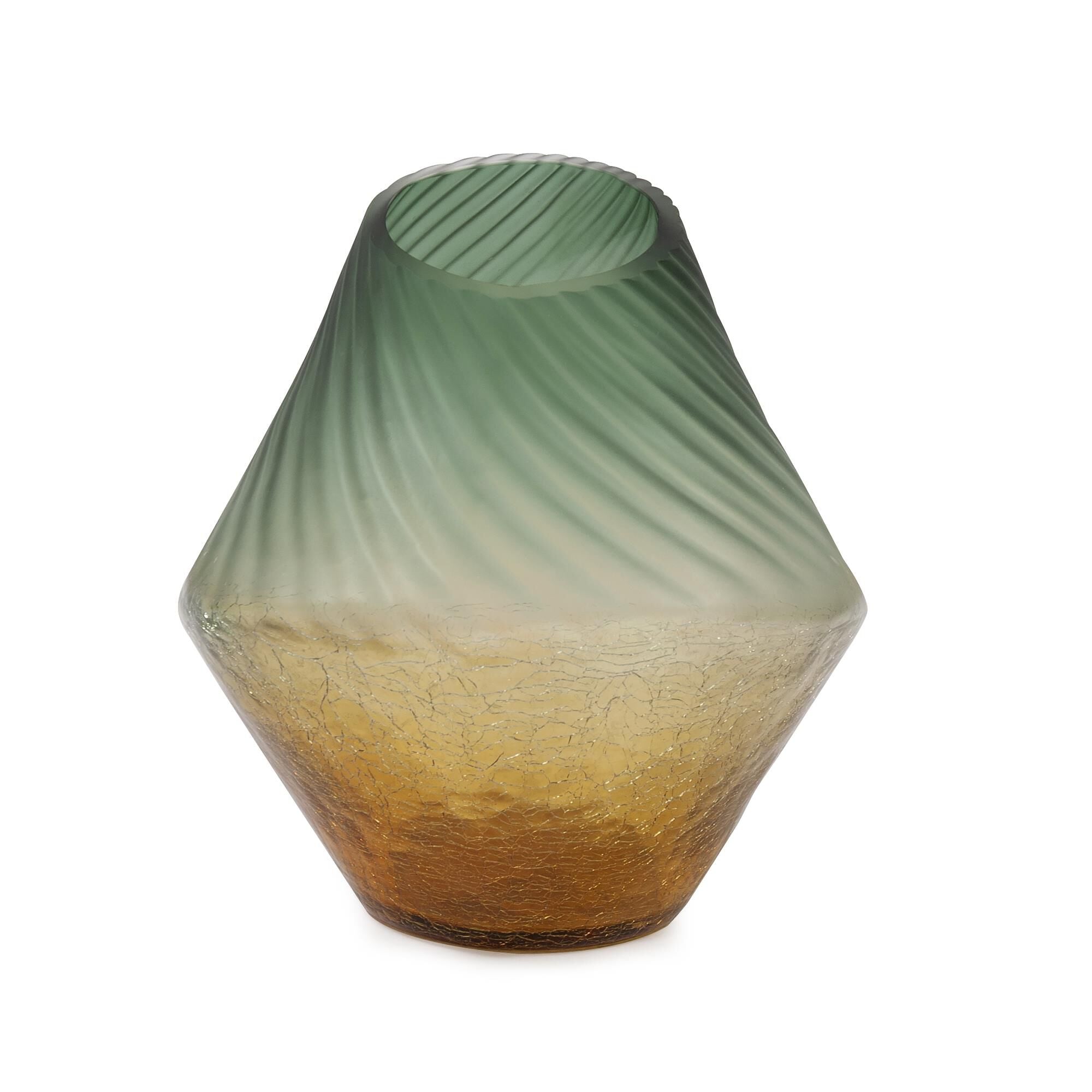 Howard Elliott Collection Golden Murrine Vase Small Vase-Urn Golden Murrine - 44037 - Modern Contemporary