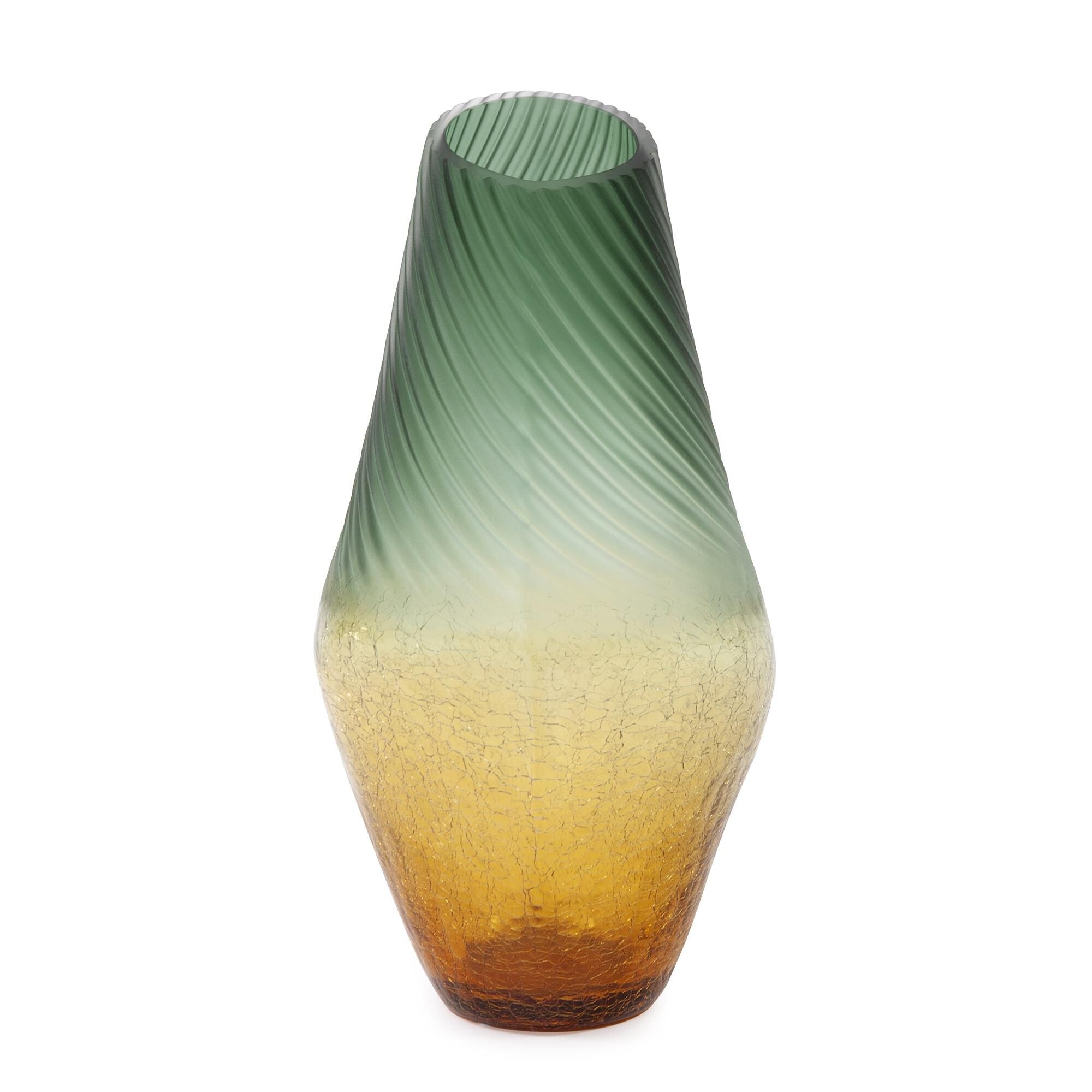 Howard Elliott Collection Golden Murrine Vase Large Vase-Urn Golden Murrine - 44038 - Modern Contemporary