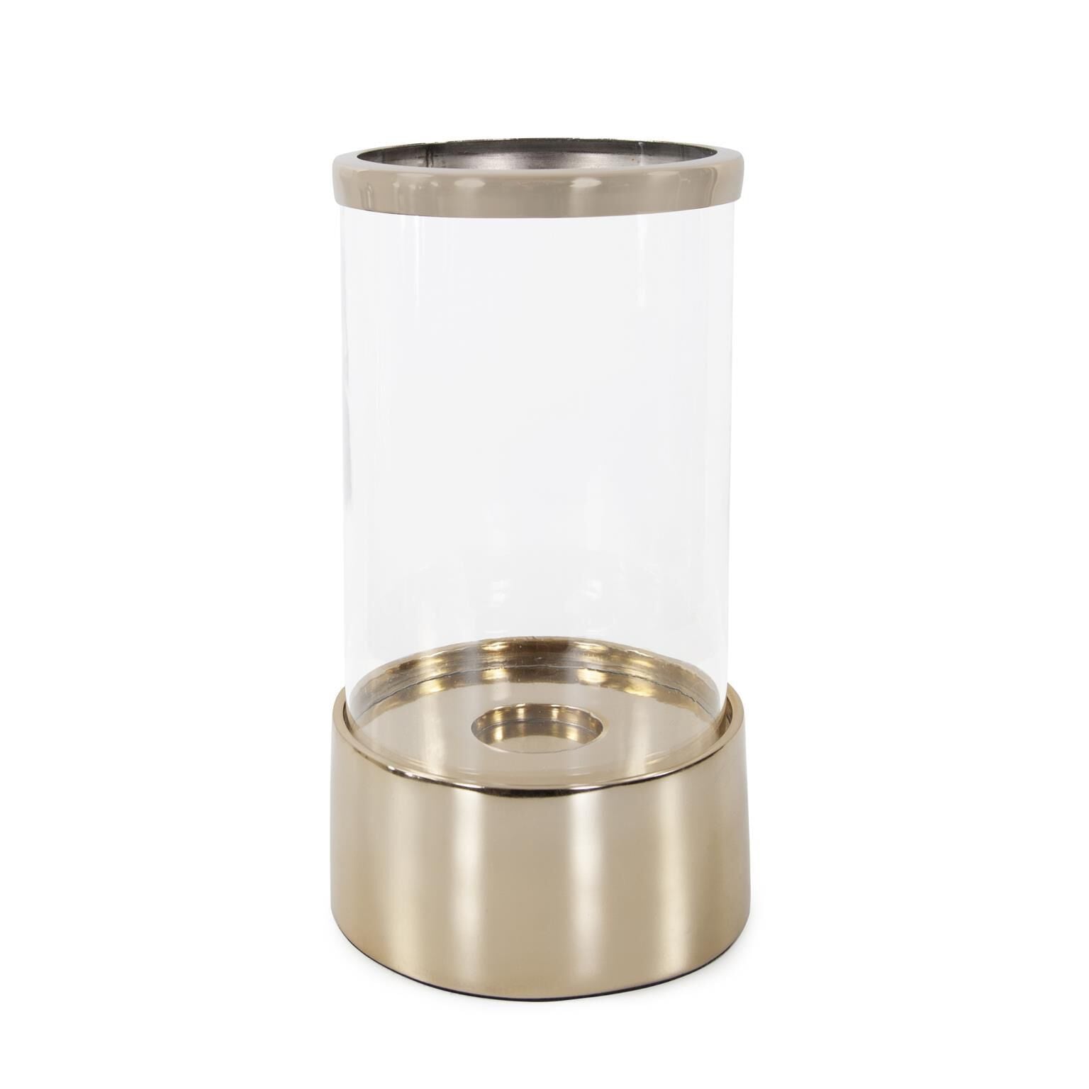 Howard Elliott Collection Golden Light Hurricane Candle Holder Golden Light - 58058 - Modern Contemporary