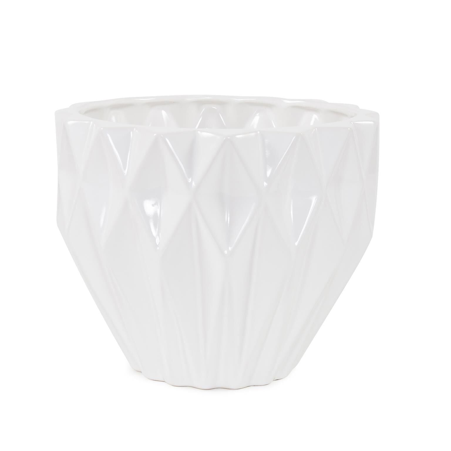 Howard Elliott Collection Geometric Earnware Vase-Urn Geometric Earnware - 88058 - Modern Contemporary