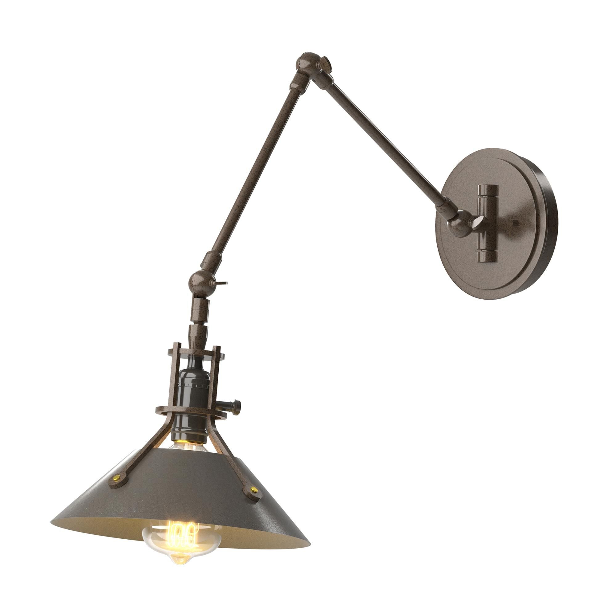Hubbardton Forge Henry Wall Swing Lamp Henry - 209320-1082 - Industrial
