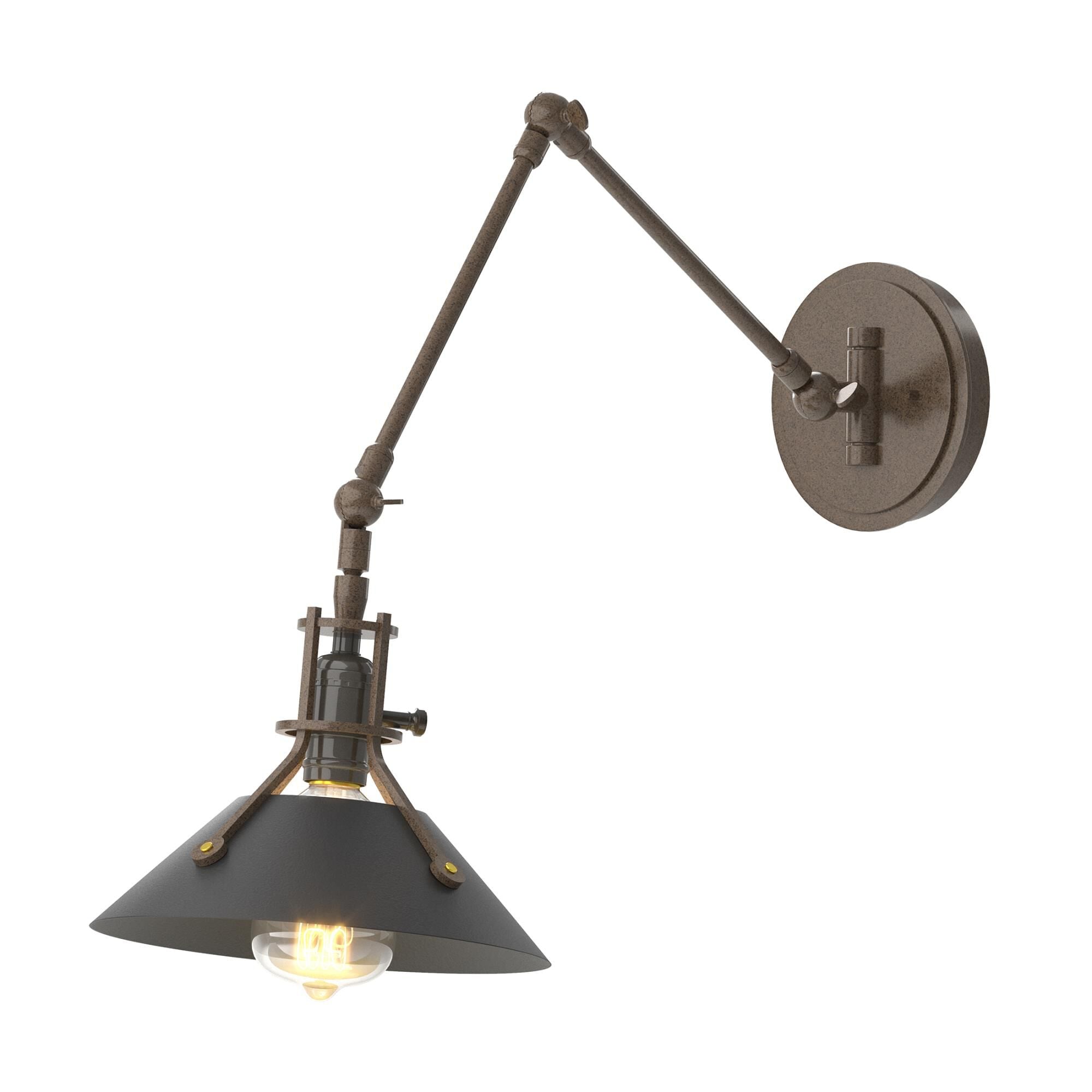 Hubbardton Forge Henry Wall Swing Lamp Henry - 209320-1084 - Industrial