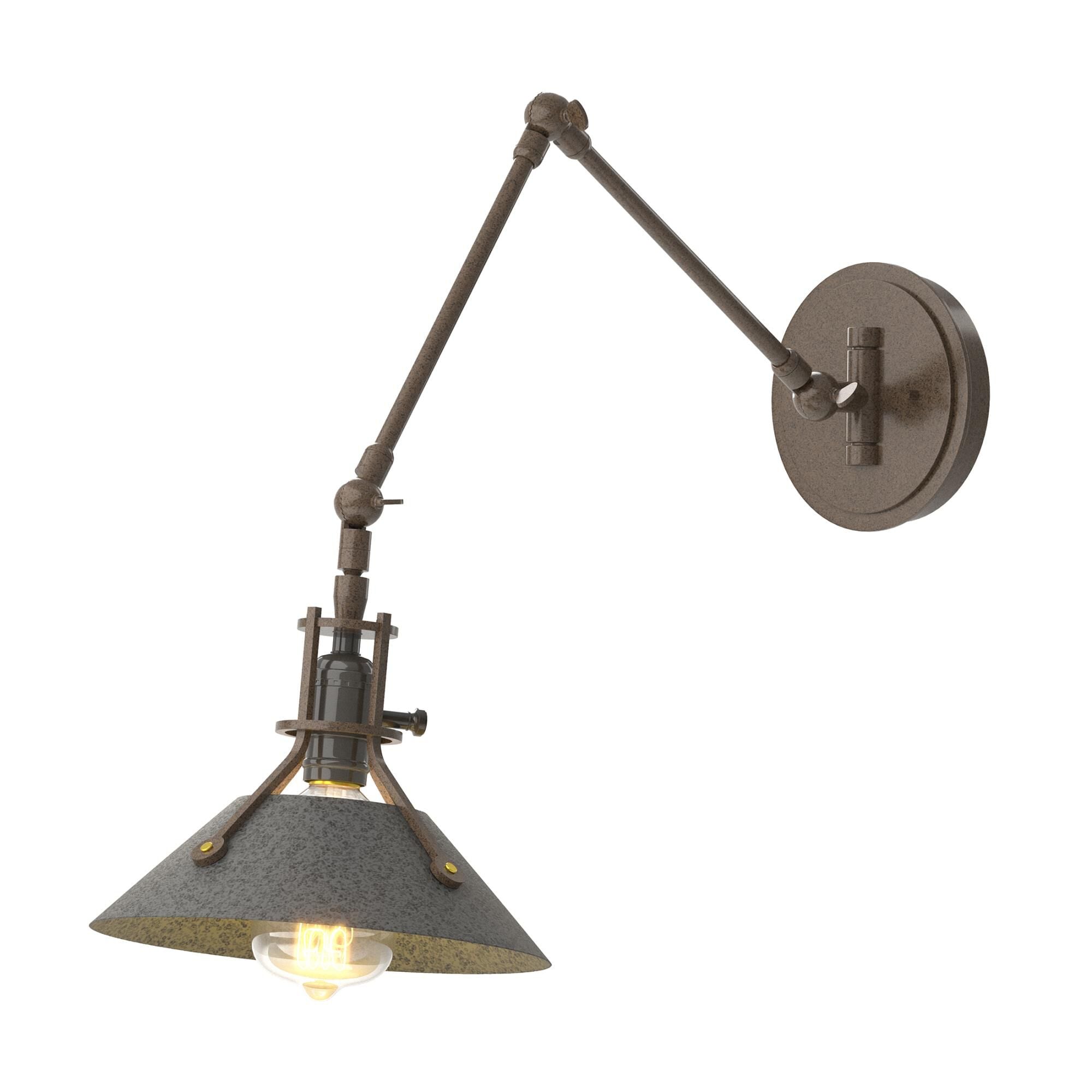 Hubbardton Forge Henry Wall Swing Lamp Henry - 209320-1085 - Industrial