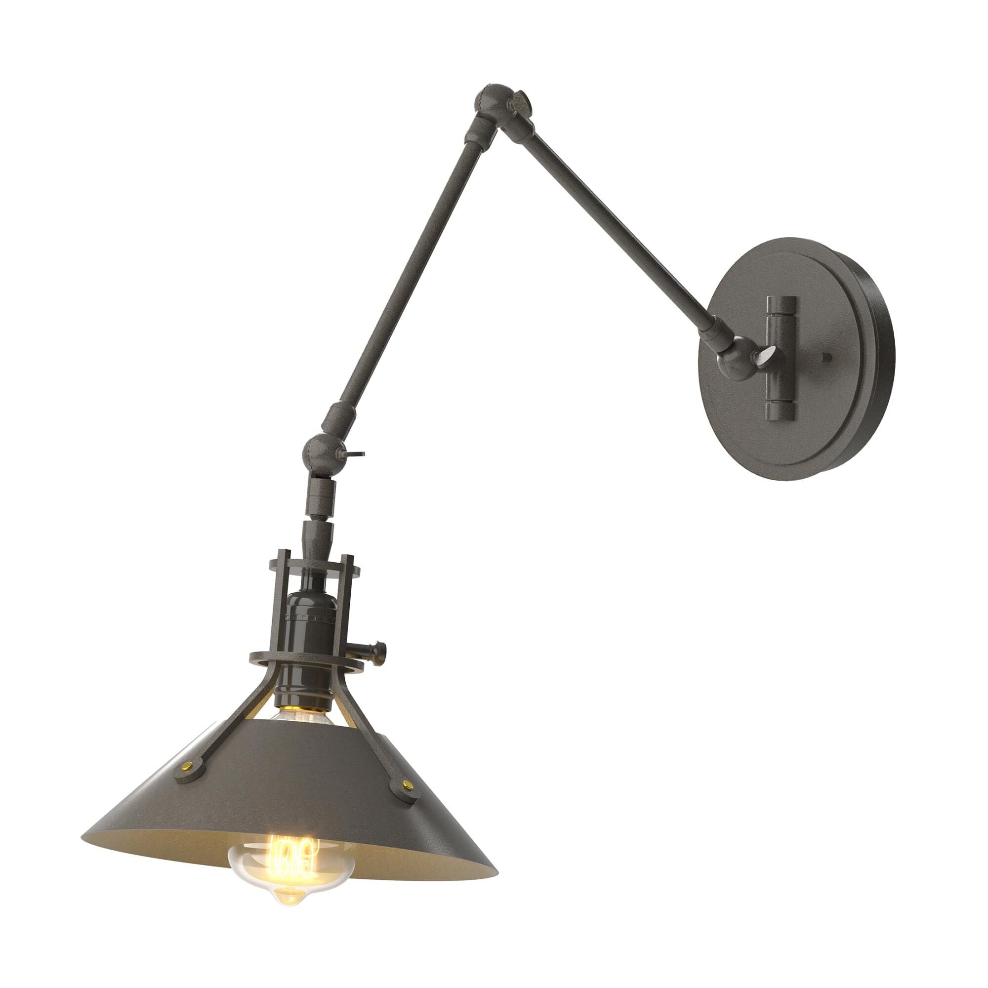 Hubbardton Forge Henry Wall Swing Lamp Henry - 209320-1090 - Industrial