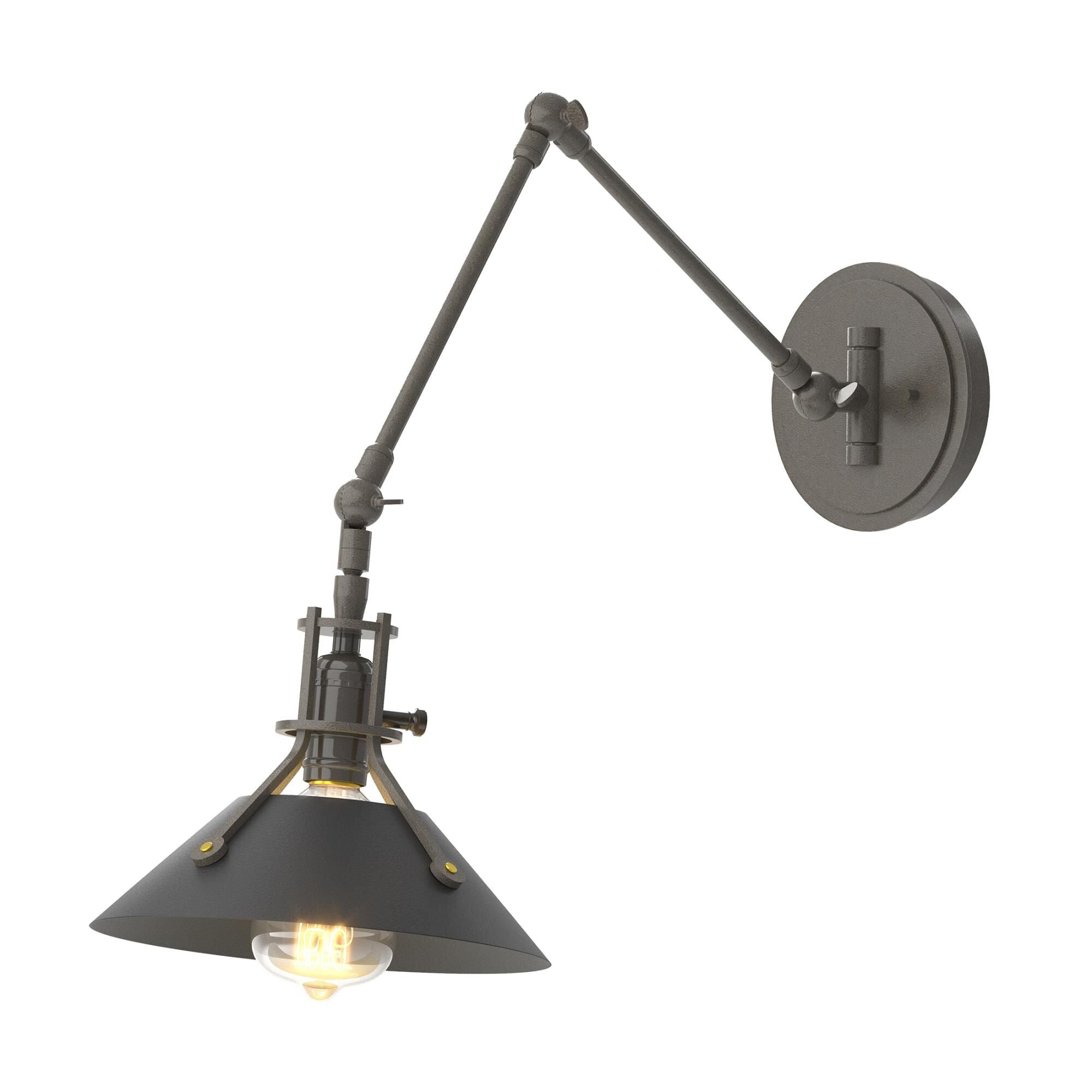 Hubbardton Forge Henry Wall Swing Lamp Henry - 209320-1092 - Industrial