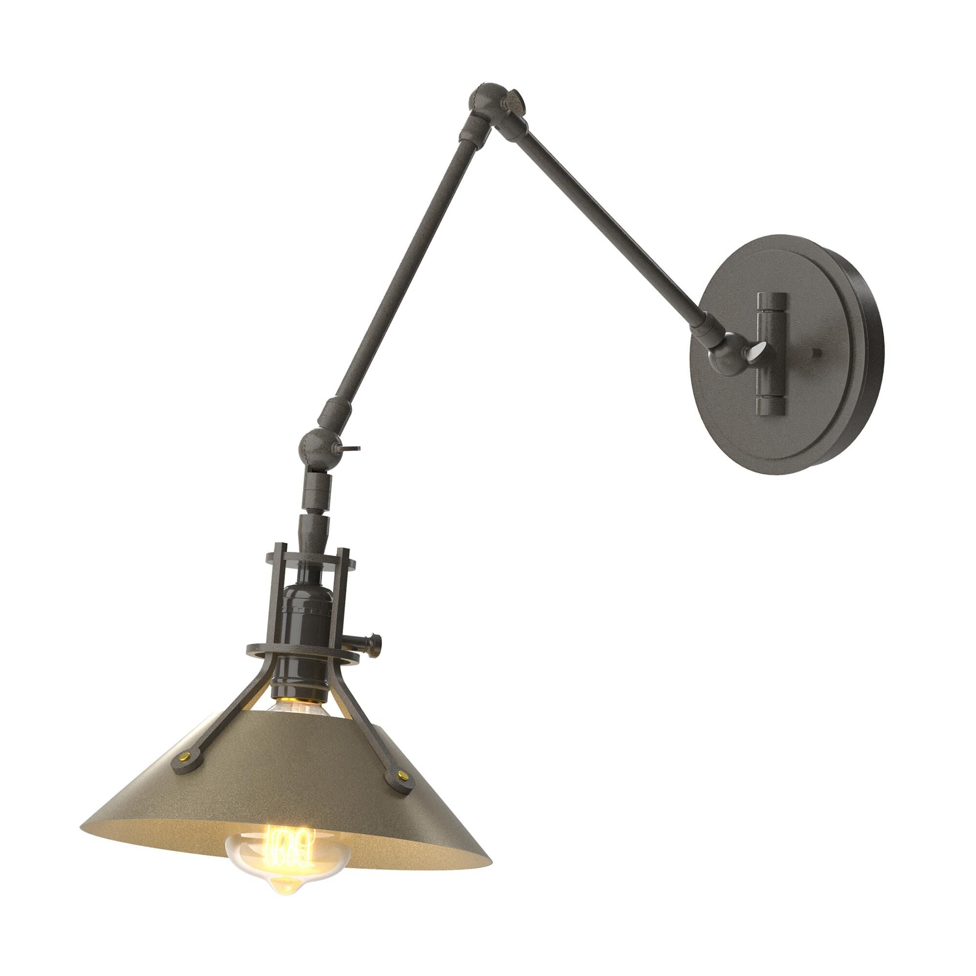 Hubbardton Forge Henry Wall Swing Lamp Henry - 209320-1095 - Industrial