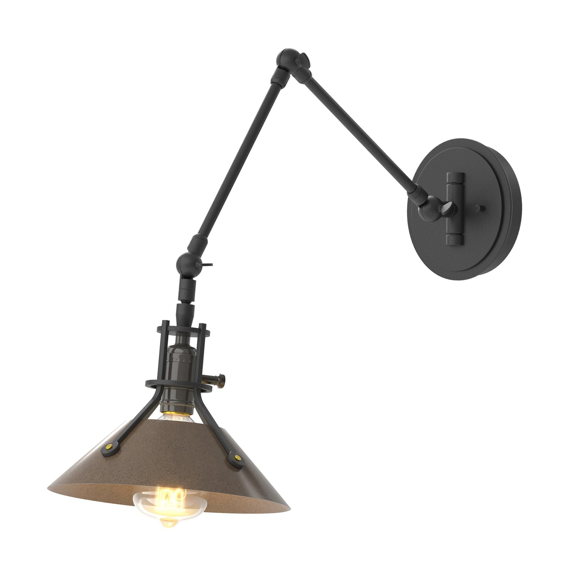 Hubbardton Forge Henry Wall Swing Lamp Henry - 209320-1105 - Industrial