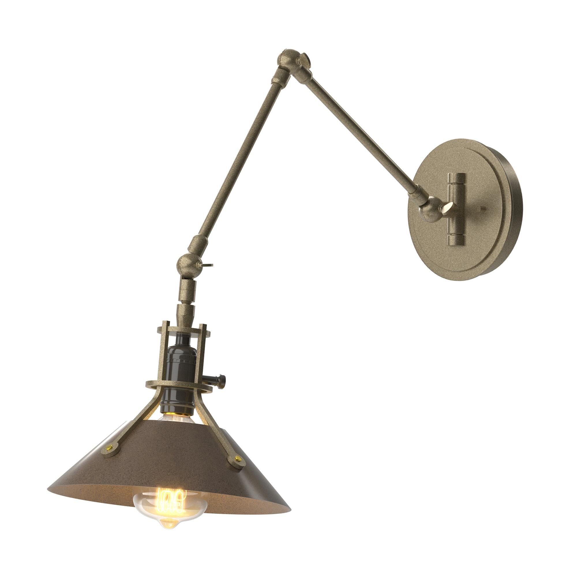 Hubbardton Forge Henry Wall Swing Lamp Henry - 209320-1129 - Industrial