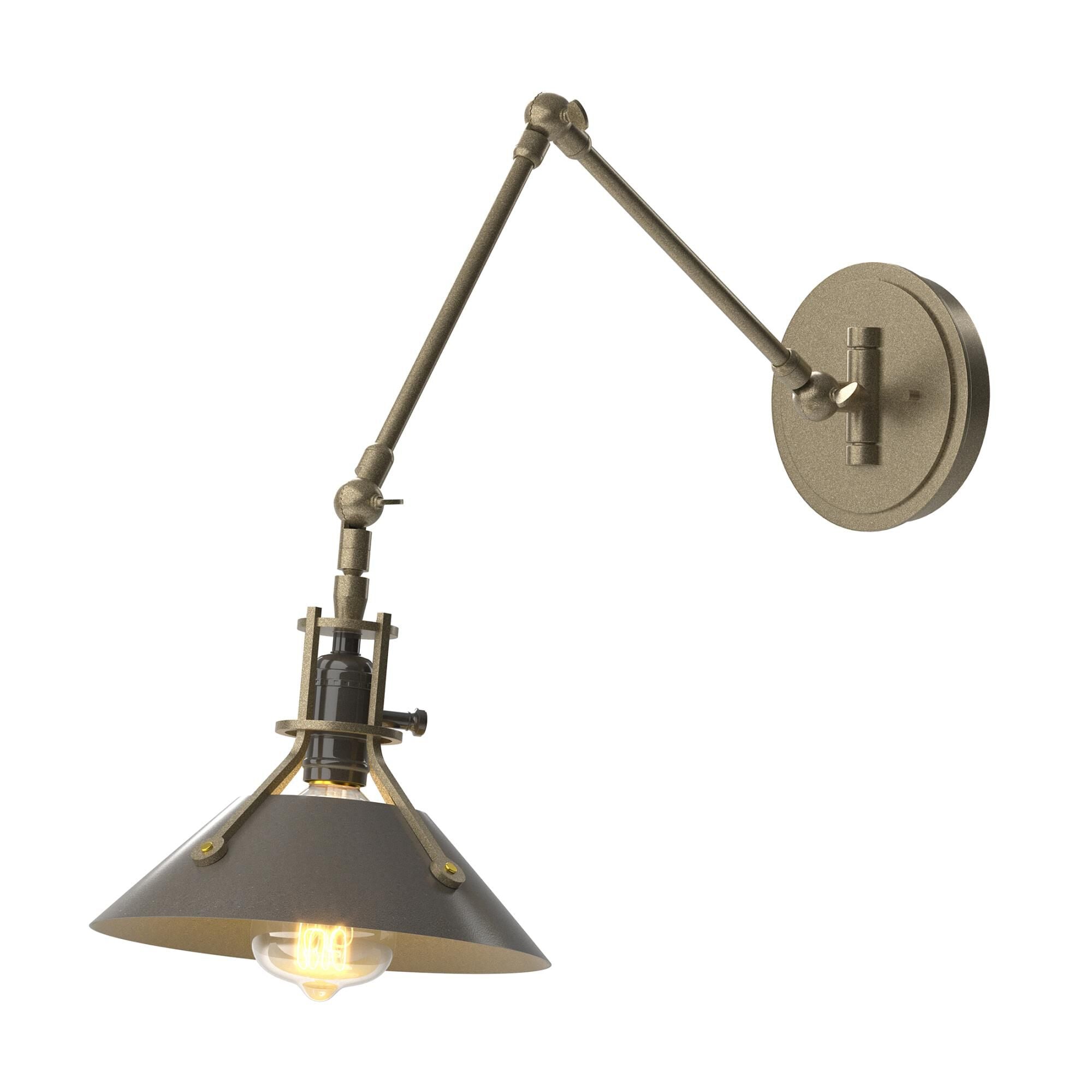 Hubbardton Forge Henry Wall Swing Lamp Henry - 209320-1130 - Industrial