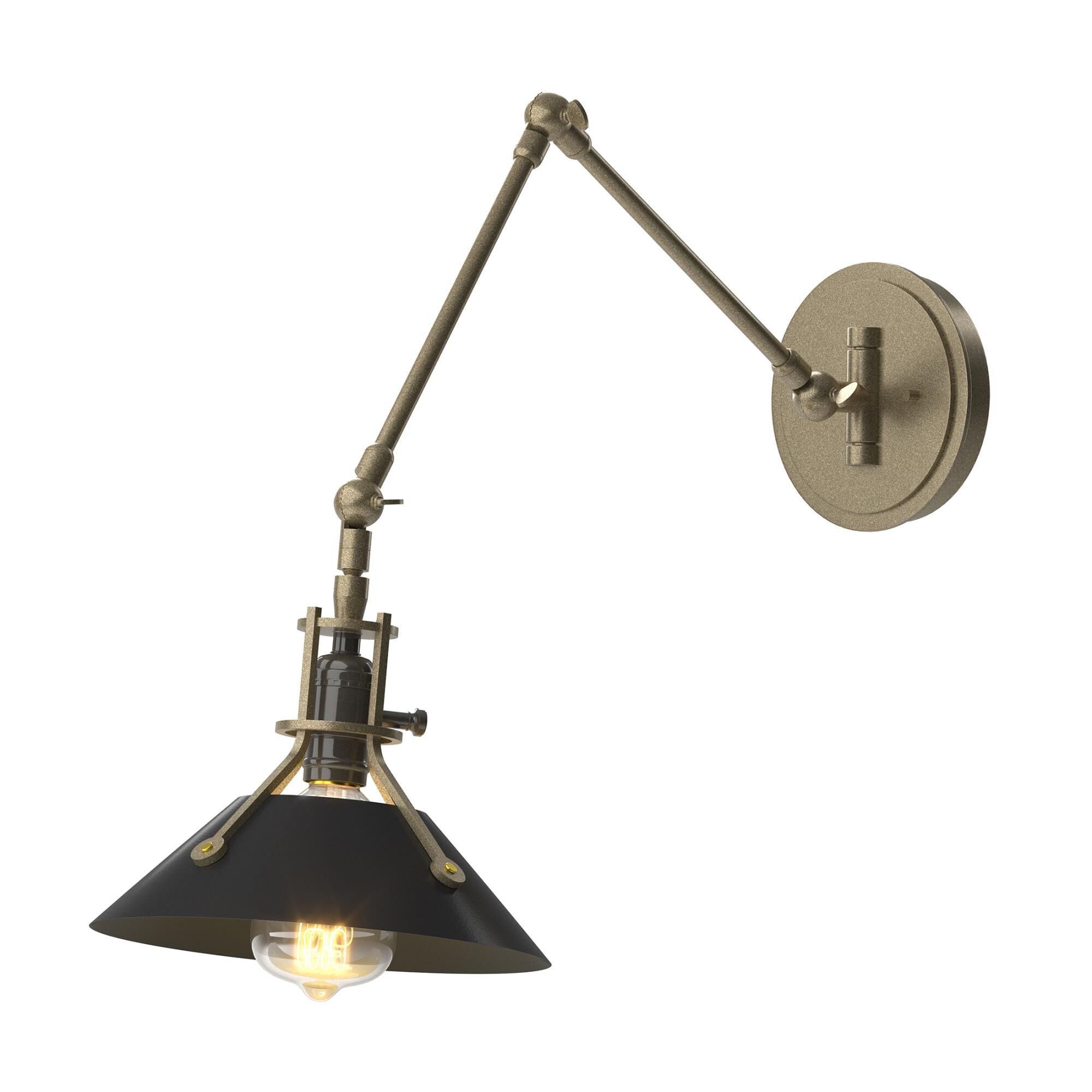 Hubbardton Forge Henry Wall Swing Lamp Henry - 209320-1132 - Industrial