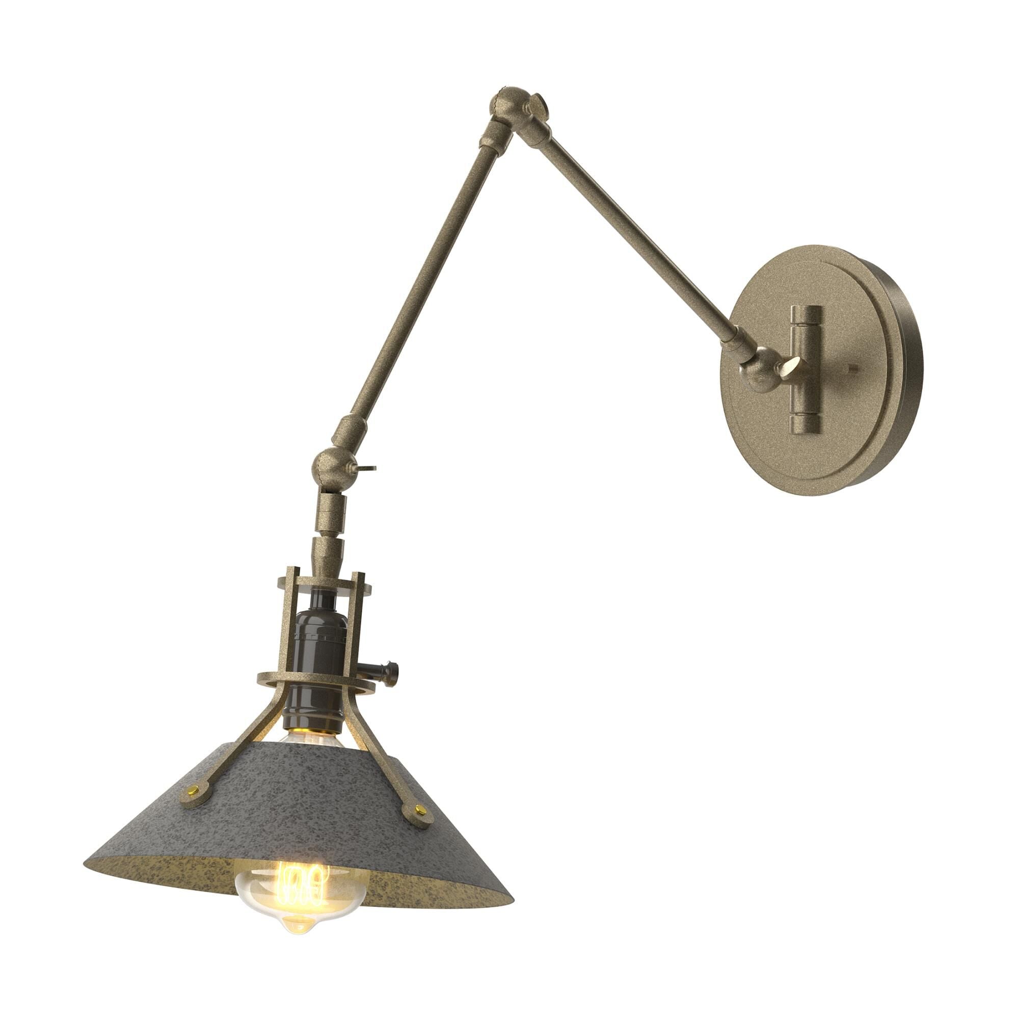Hubbardton Forge Henry Wall Swing Lamp Henry - 209320-1133 - Industrial