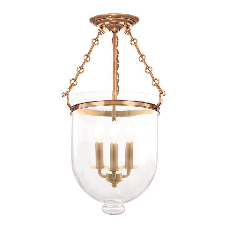 Hudson Valley Lighting Hampton 12 Inch Cage Pendant Hampton - 253-AGB-C1 - Traditional