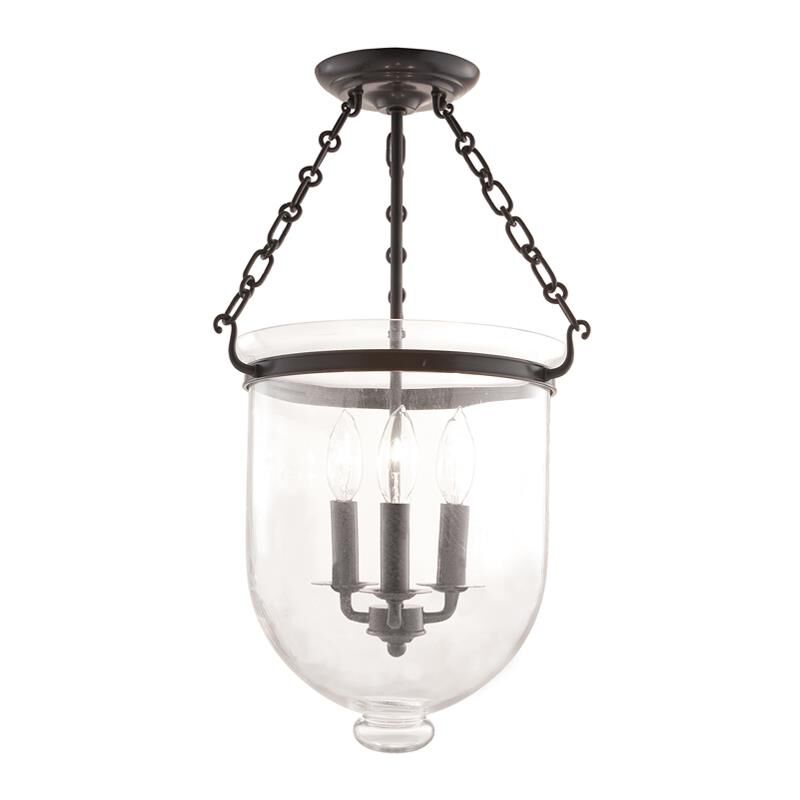 Hudson Valley Lighting Hampton 12 Inch Cage Pendant Hampton - 253-OB-C1 - Traditional