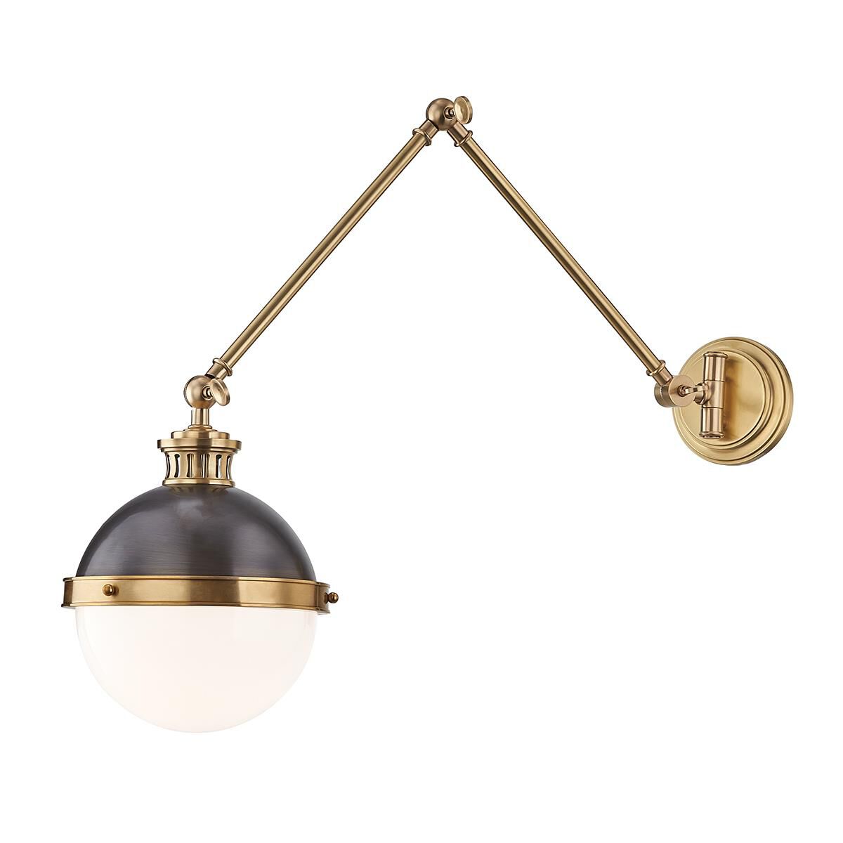 Hudson Valley Lighting Latham 9.5 Inch Wall Swing Lamp Latham - 4011-ADB - Transitional