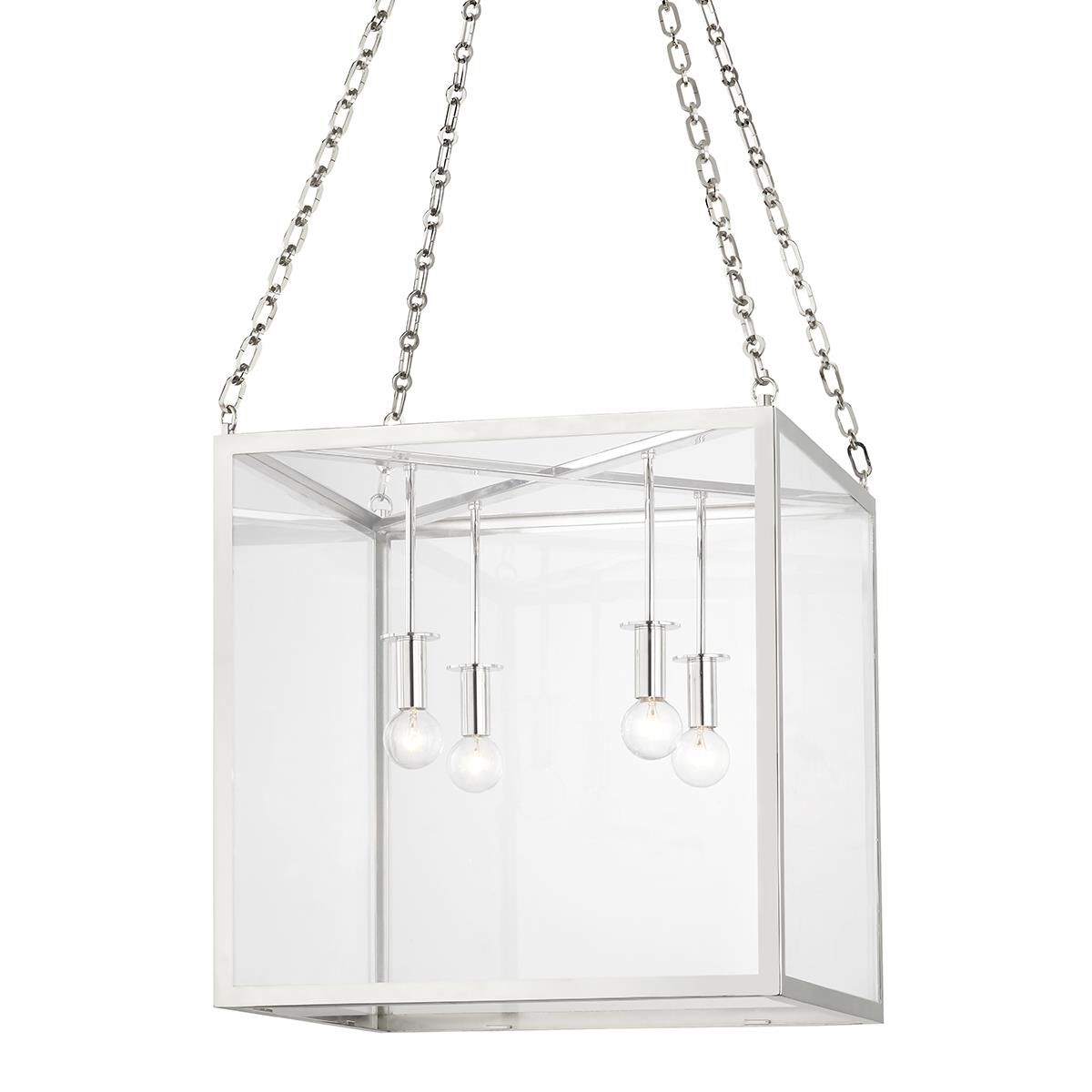 Hudson Valley Lighting Catskill 18 Inch Cage Pendant Catskill - 4118-PN - Transitional