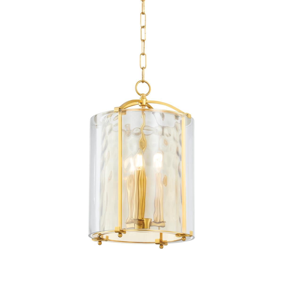 Hudson Valley Lighting Ramsey 12 Inch Cage Pendant Ramsey - 6003-AGB - Craftsman-Mission