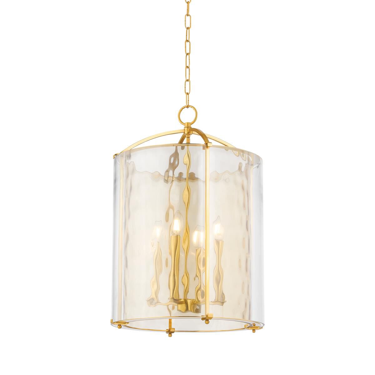 Hudson Valley Lighting Ramsey 18 Inch Cage Pendant Ramsey - 6004-AGB - Craftsman-Mission