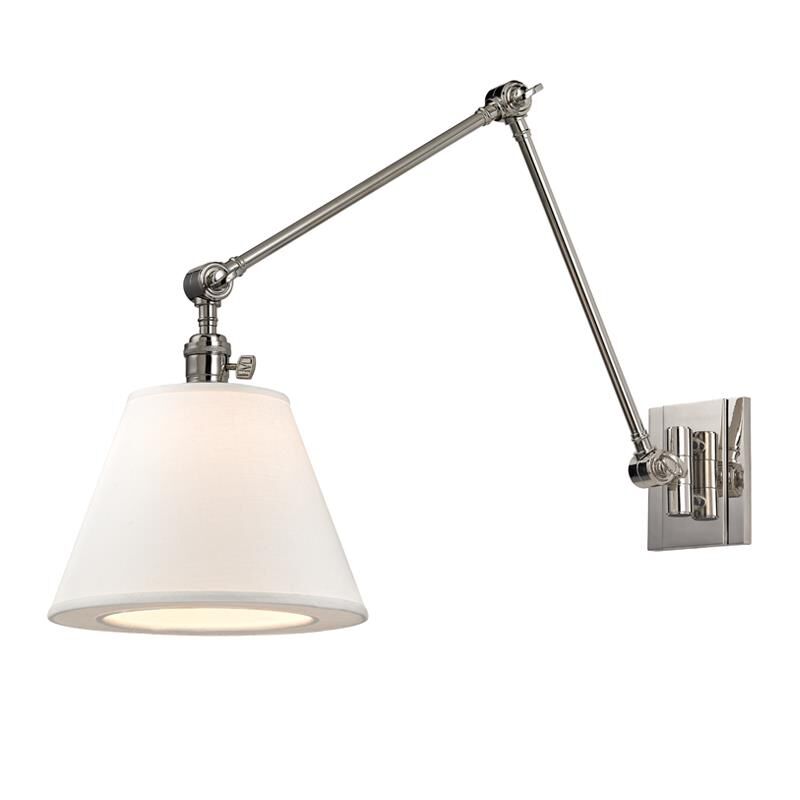 Hudson Valley Lighting Hillsdale 10 Inch Wall Swing Lamp Hillsdale - 6234-PN - Traditional