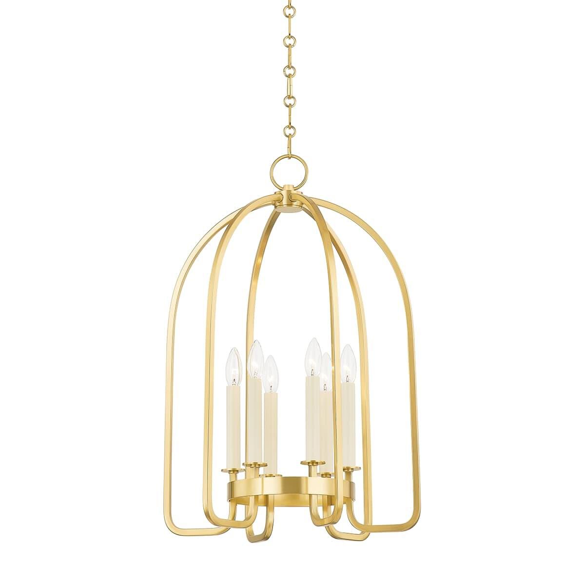 Hudson Valley Lighting Oakville 18.25 Inch Cage Pendant Oakville - 6318-AGB - Traditional