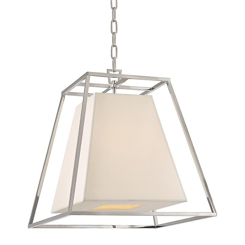 Hudson Valley Lighting Kyle 17 Inch Cage Pendant Kyle - 6917-PN-WS - Transitional