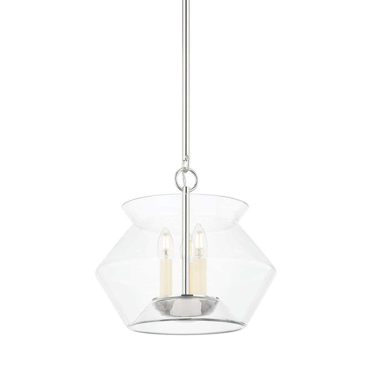 Hudson Valley Lighting Edmonton 15 Inch Cage Pendant Edmonton - 8115-PN - Modern Contemporary
