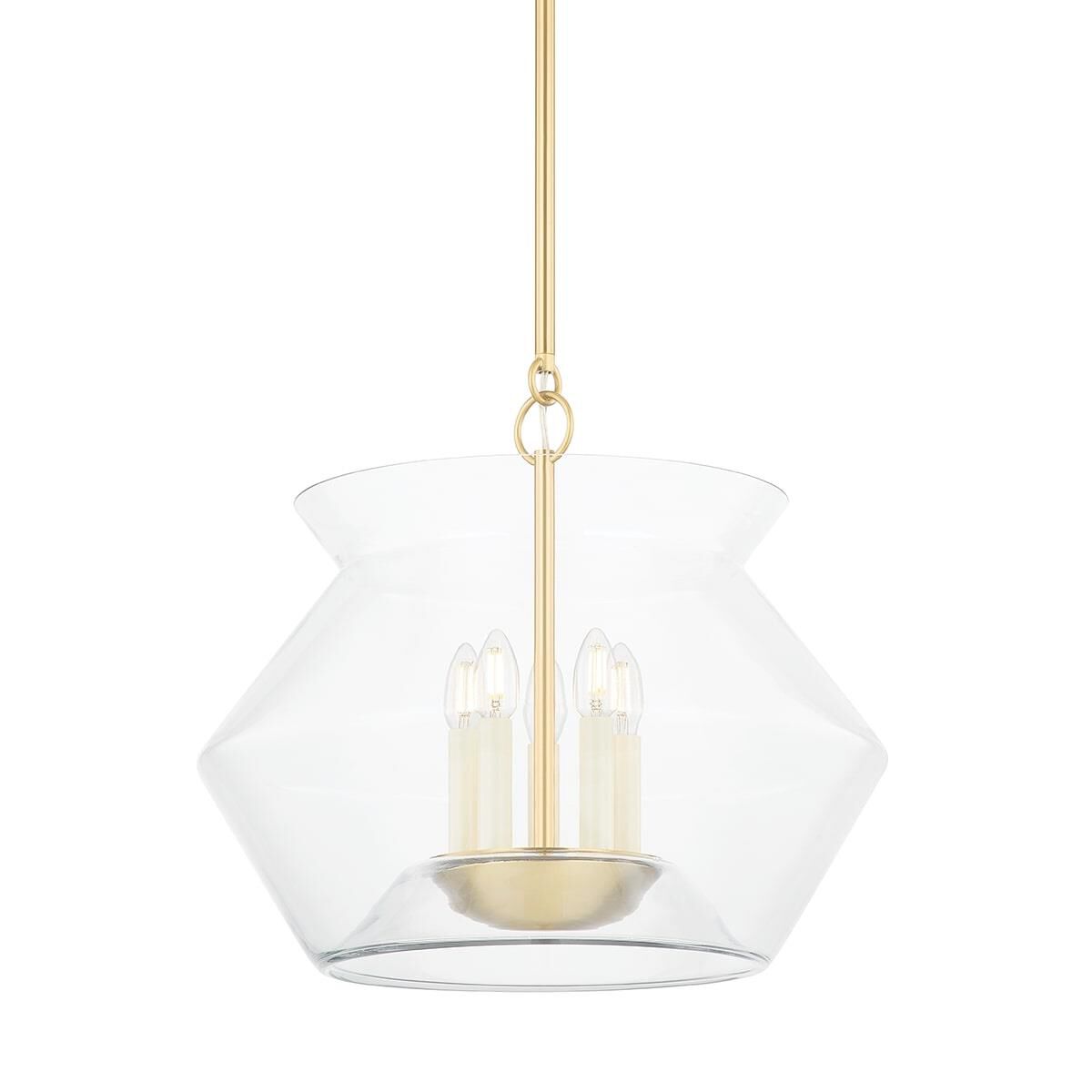 Hudson Valley Lighting Edmonton 20.75 Inch Cage Pendant Edmonton - 8121-AGB - Modern Contemporary
