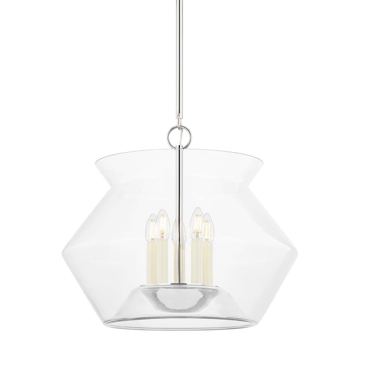 Hudson Valley Lighting Edmonton 20.75 Inch Cage Pendant Edmonton - 8121-PN - Modern Contemporary