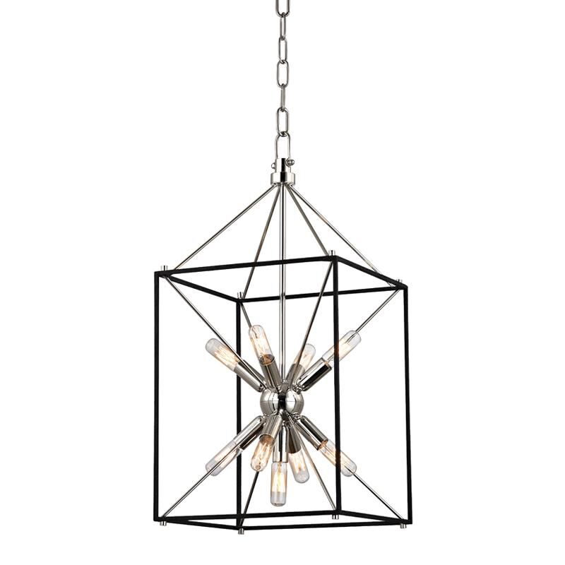 Hudson Valley Lighting Glendale 12.25 Inch Cage Pendant Glendale - 8912-PN - Mid-Century Modern