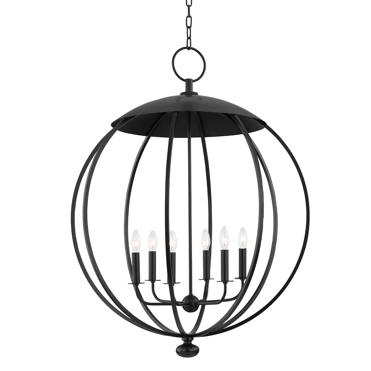 Hudson Valley Lighting Wesley 32 Inch Cage Pendant Wesley - 9132-AI - Transitional