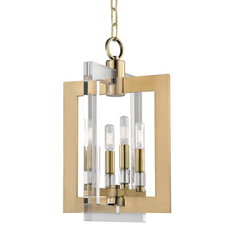 Hudson Valley Lighting Wellington 12 Inch Cage Pendant Wellington - 9312-AGB - Transitional