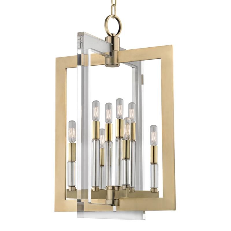 Hudson Valley Lighting Wellington 17.5 Inch Cage Pendant Wellington - 9317-AGB - Transitional