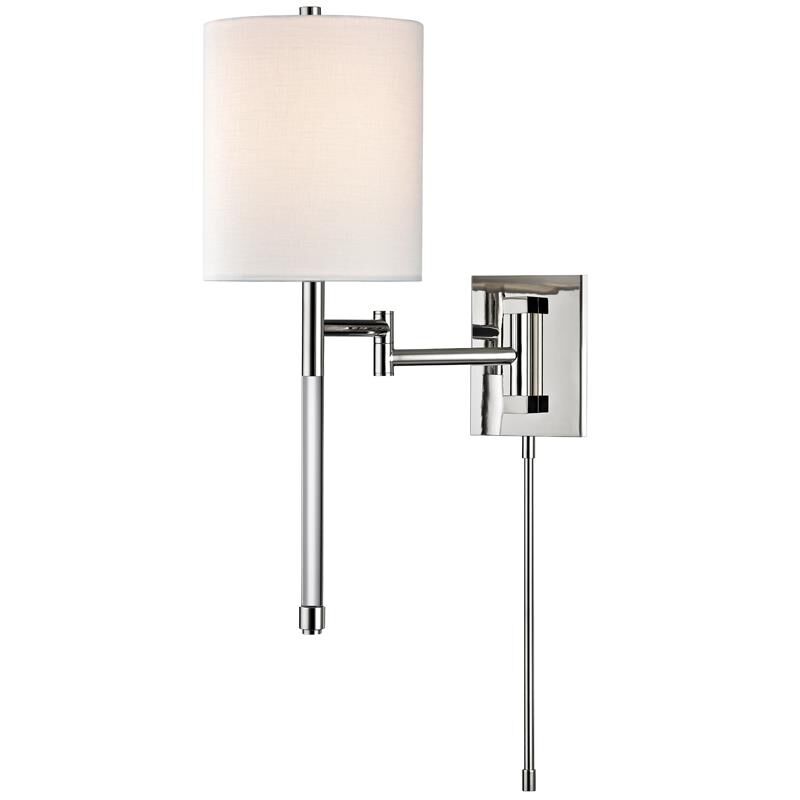 Hudson Valley Lighting Englewood 8.5 Inch Wall Swing Lamp Englewood - 9421-PN - Modern Contemporary
