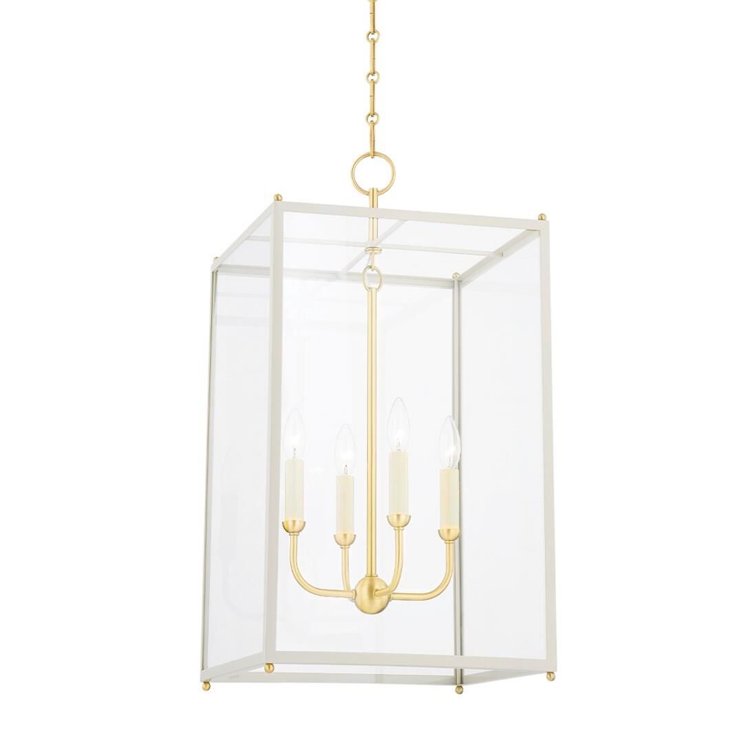 Hudson Valley Lighting Mark D. Sikes Chaselton 15 Inch Cage Pendant Chaselton - MDS1201-AGB-OW - Traditional