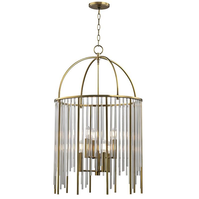 Hudson Valley Lighting Lewis 20.75 Inch Cage Pendant Lewis - 2520-AGB - Transitional