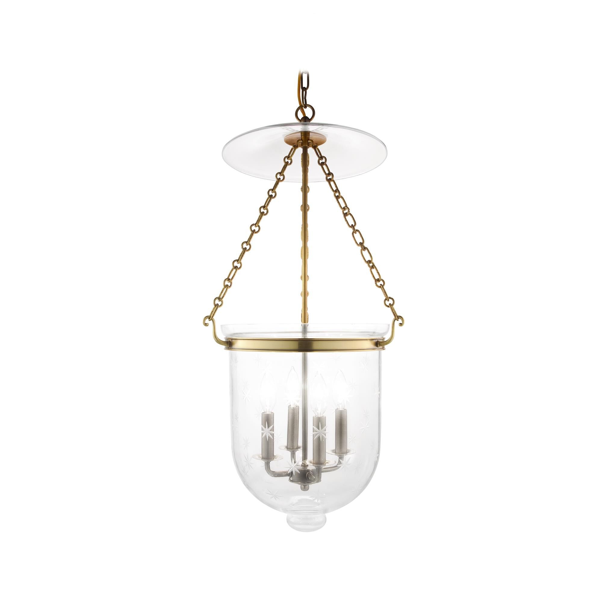 Hudson Valley Lighting Hampton 14.5 Inch Cage Pendant Hampton - 255-AGB-C3 - Traditional