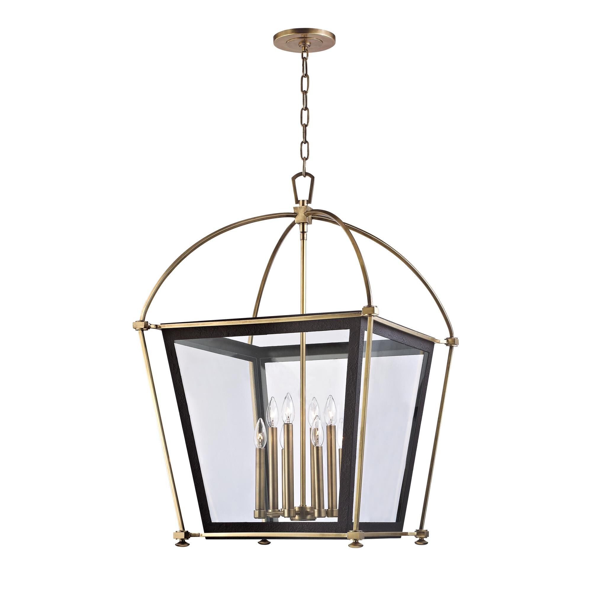 Hudson Valley Lighting Hollis 24 Inch Cage Pendant Hollis - 3624-AGB - Transitional