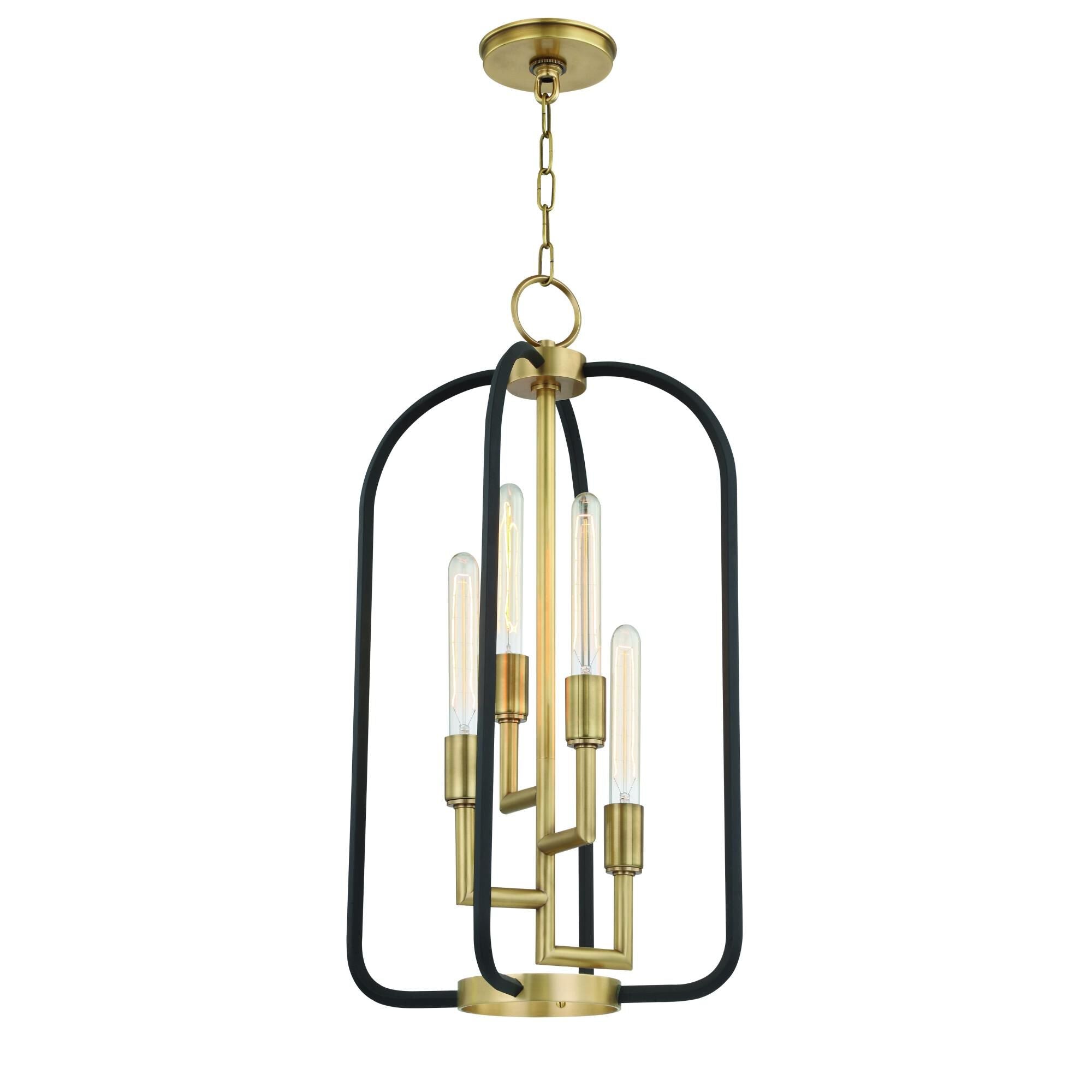 Hudson Valley Lighting Angler 15 Inch Cage Pendant Angler - 8314-AGB - Transitional