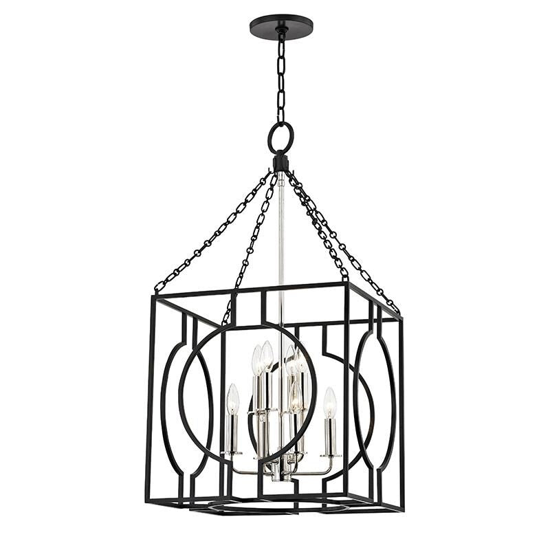 Hudson Valley Lighting Corey Damen Jenkins Octavio 18 Inch Cage Pendant Octavio - 9218-AIPN - Transitional